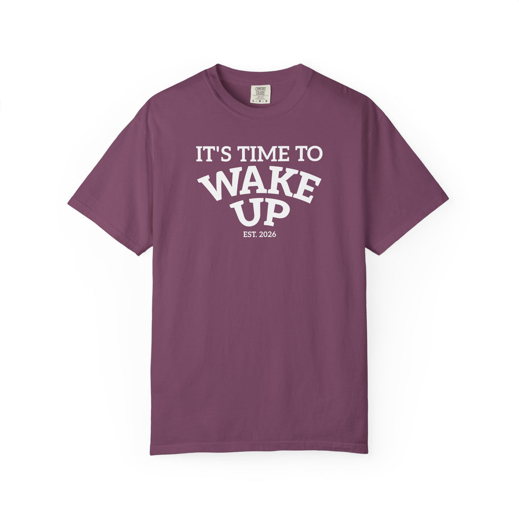 Wake Up Graphic T-Shirt — "It's Time to Wake Up" Casual Tee dark