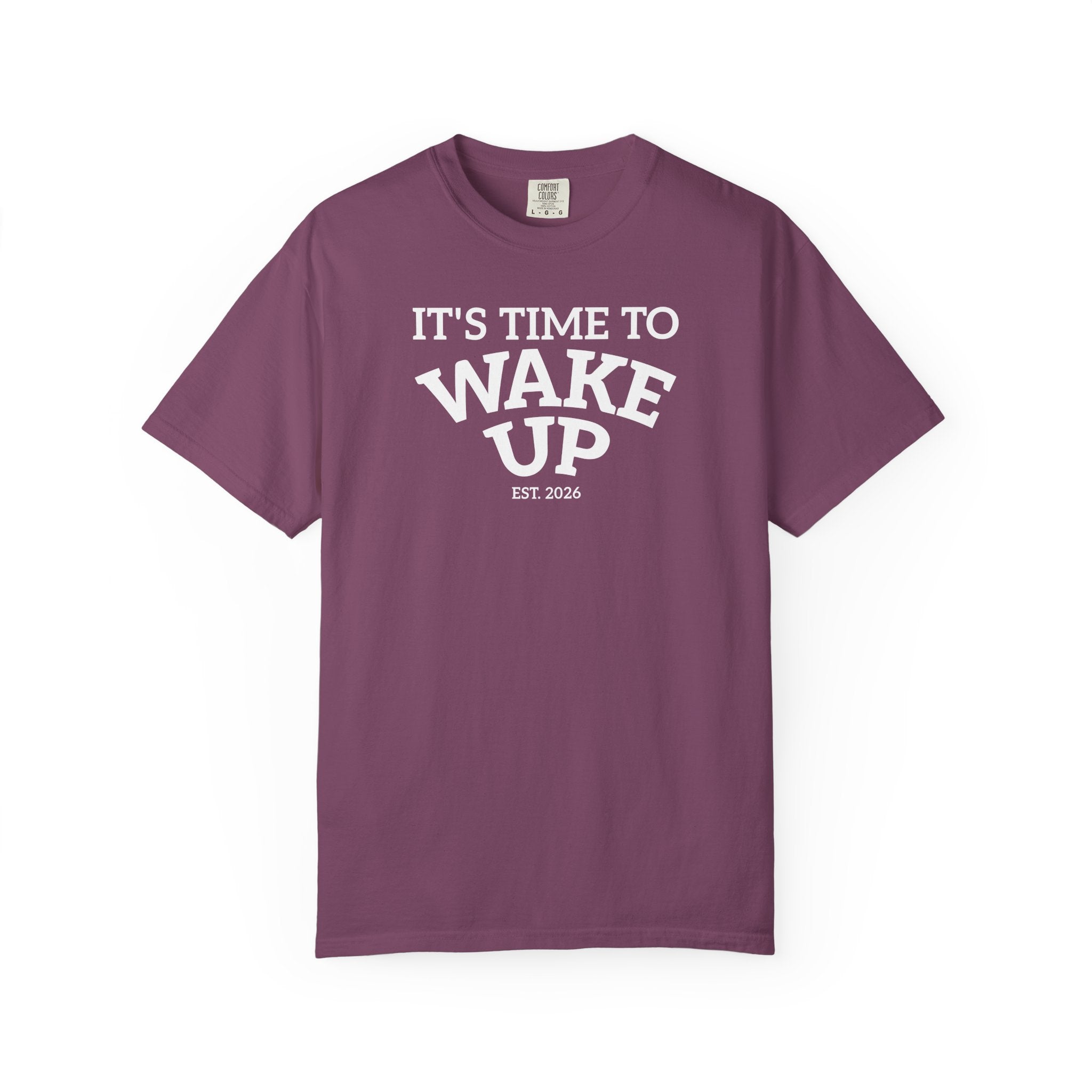 Wake Up Graphic T-Shirt — "It's Time to Wake Up" Casual Tee dark