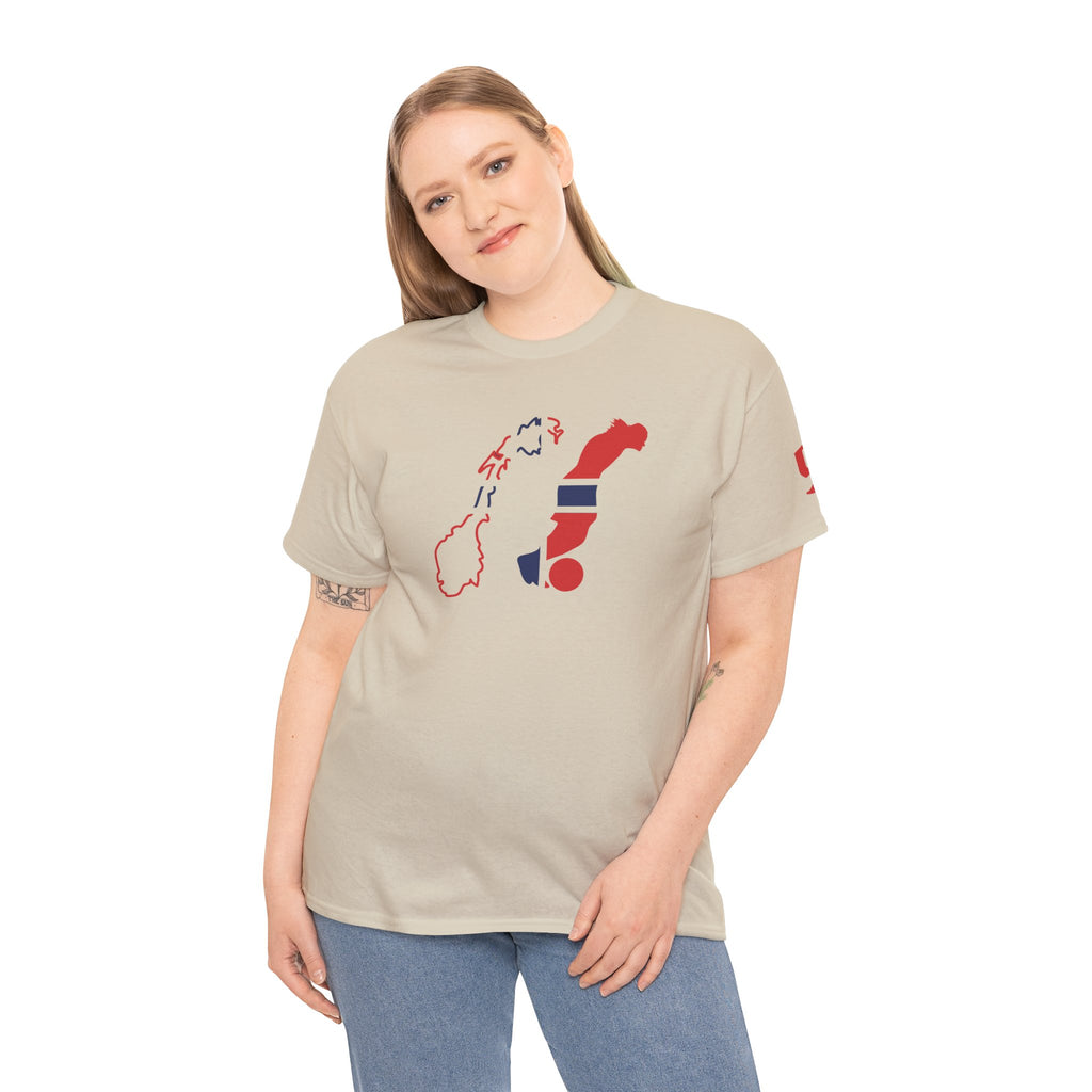 Haaland Norway Map Flag T‑Shirt — Scandinavian Pride Tee with Number 9
