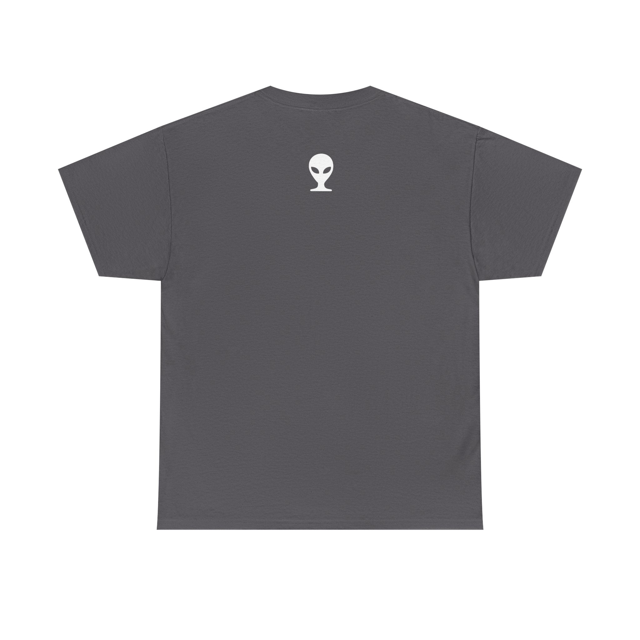 Alien Tee — Minimal "They Are Real" Vertical Graphic T-Shirt dark