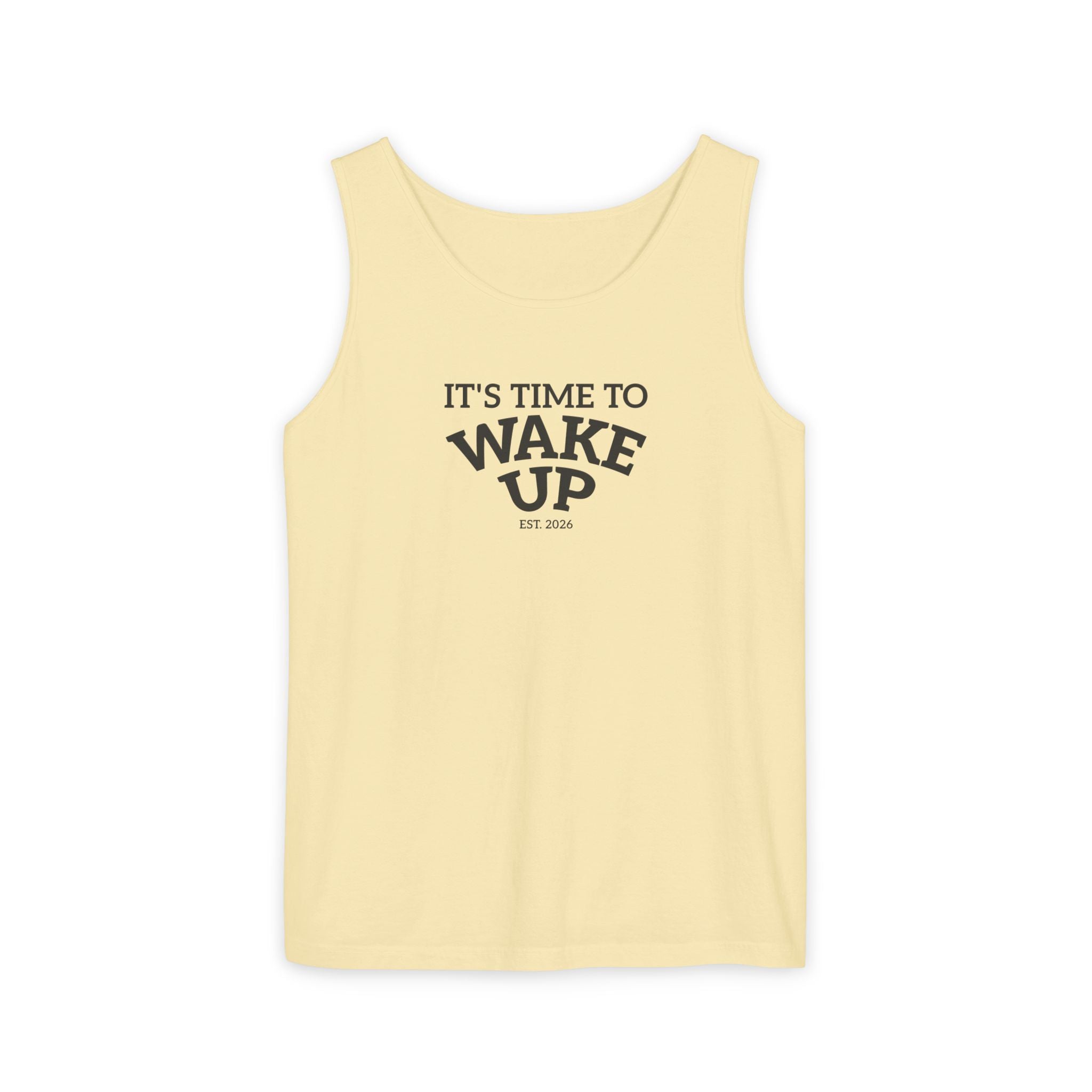 Wake Up Tank Top — Casual Graphic Tank