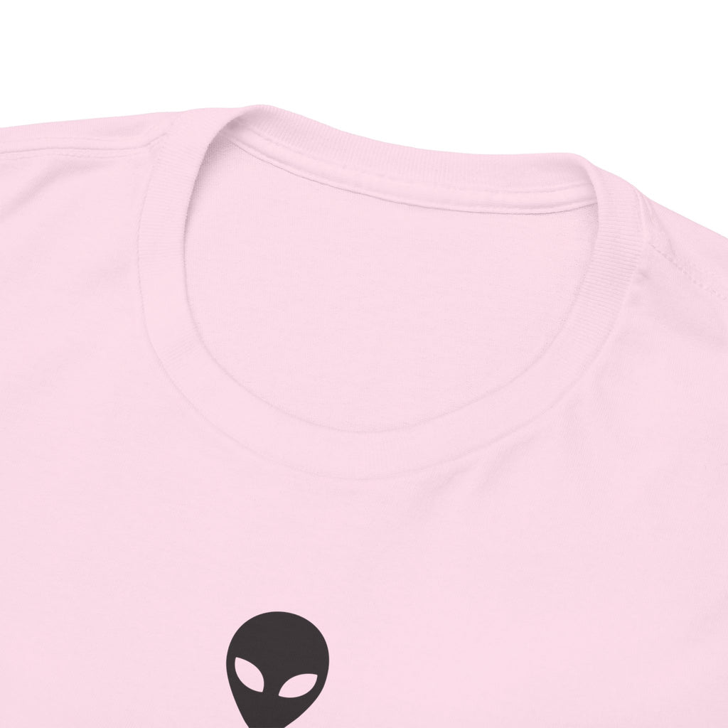 Alien Tee — Minimal "They Are Real" Vertical Graphic T-Shirt