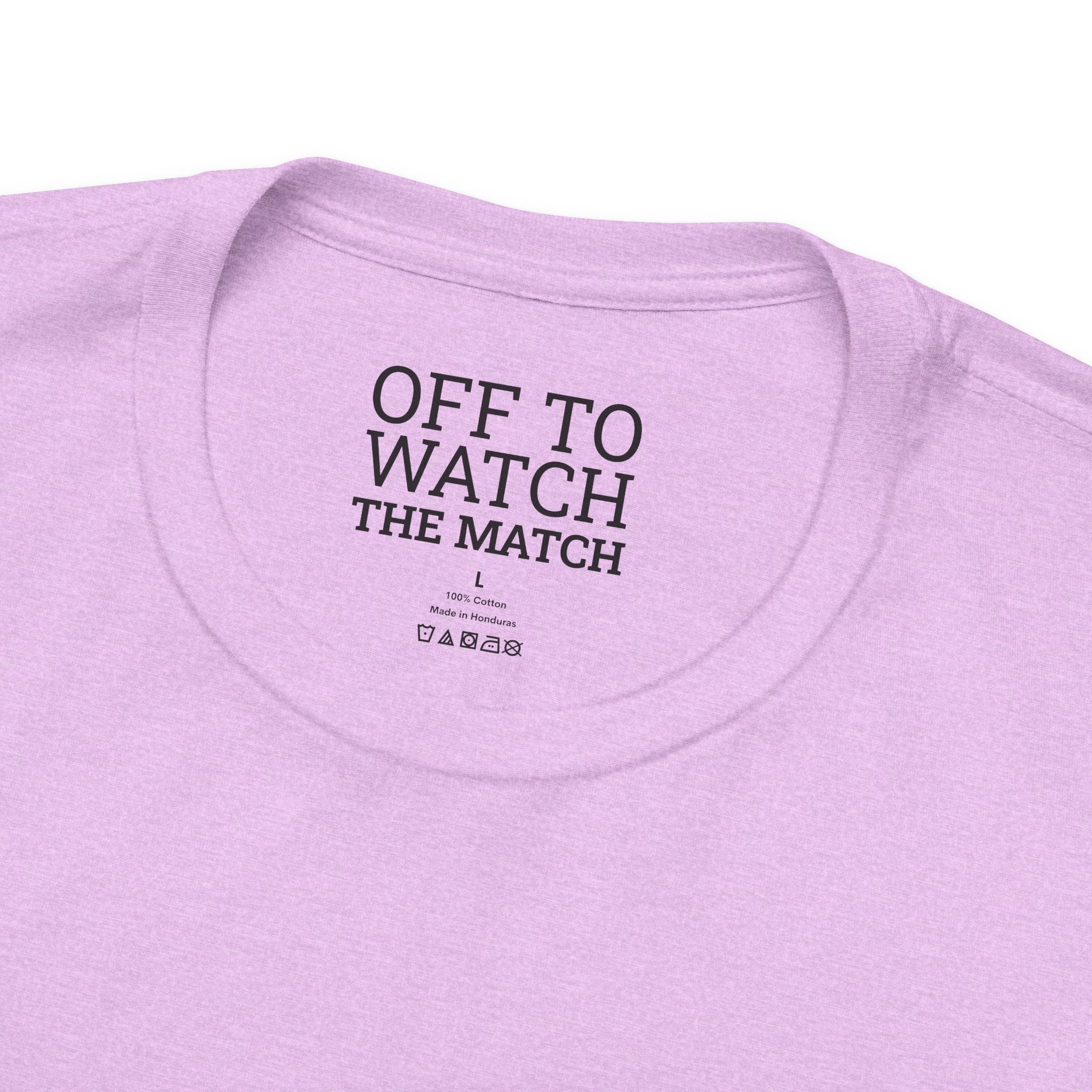 Off to Watch the Match Tee | soccer watch party, match-day outfit