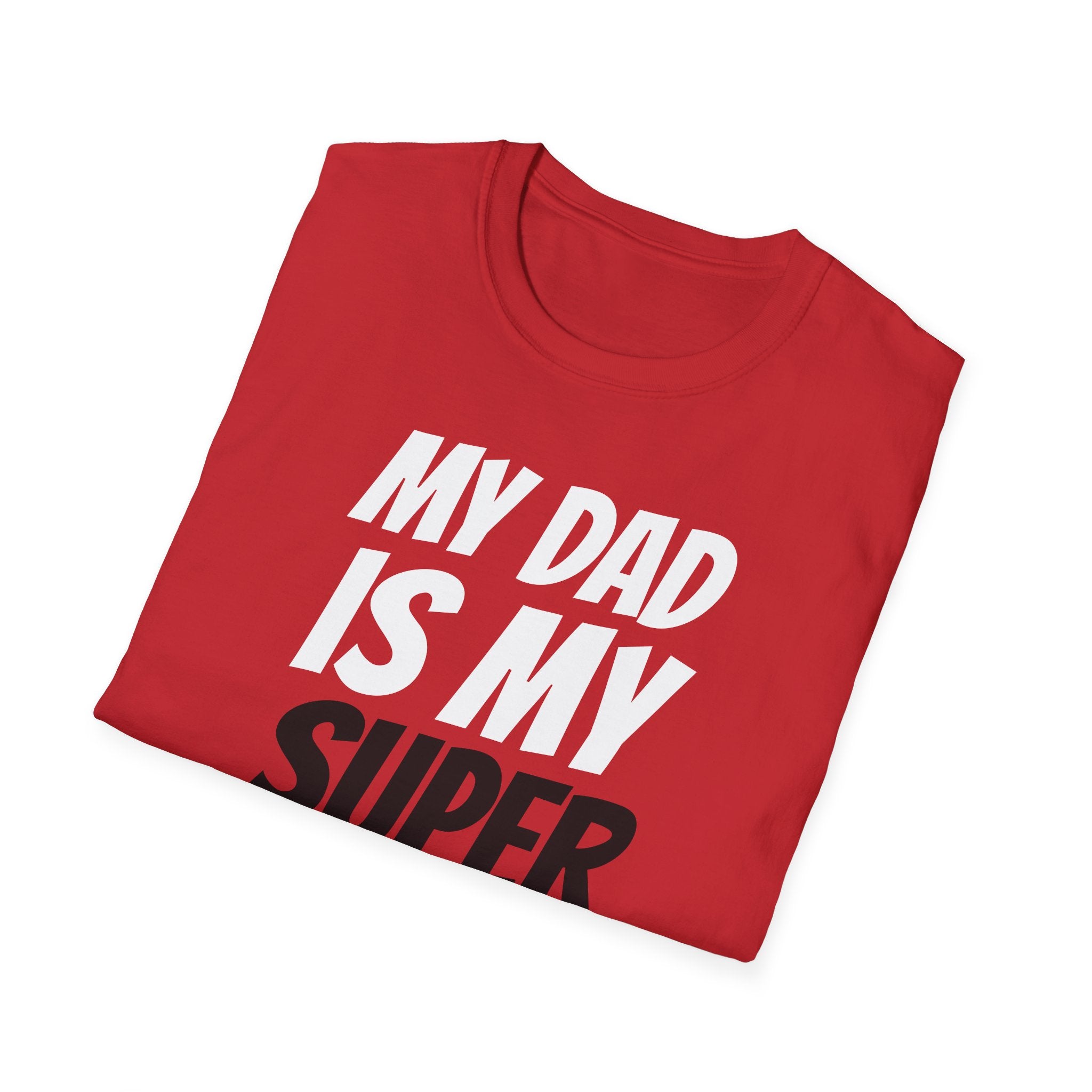 Superhero Dad T-Shirt — "My Dad Is My Superhero" Positive Message Tee
