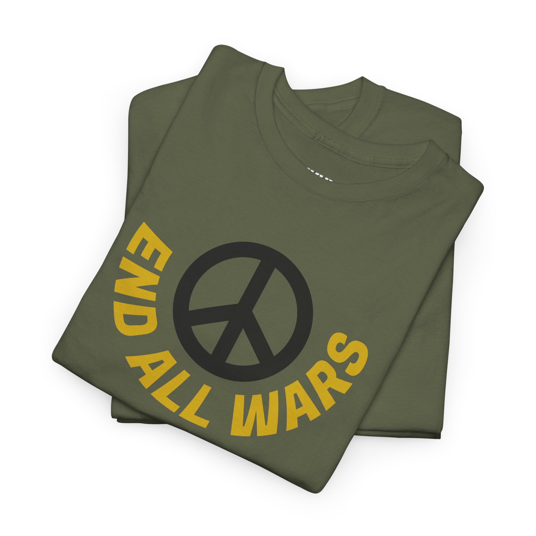 Peace Symbol T-Shirt — "End All Wars" Anti-War Graphic Tee