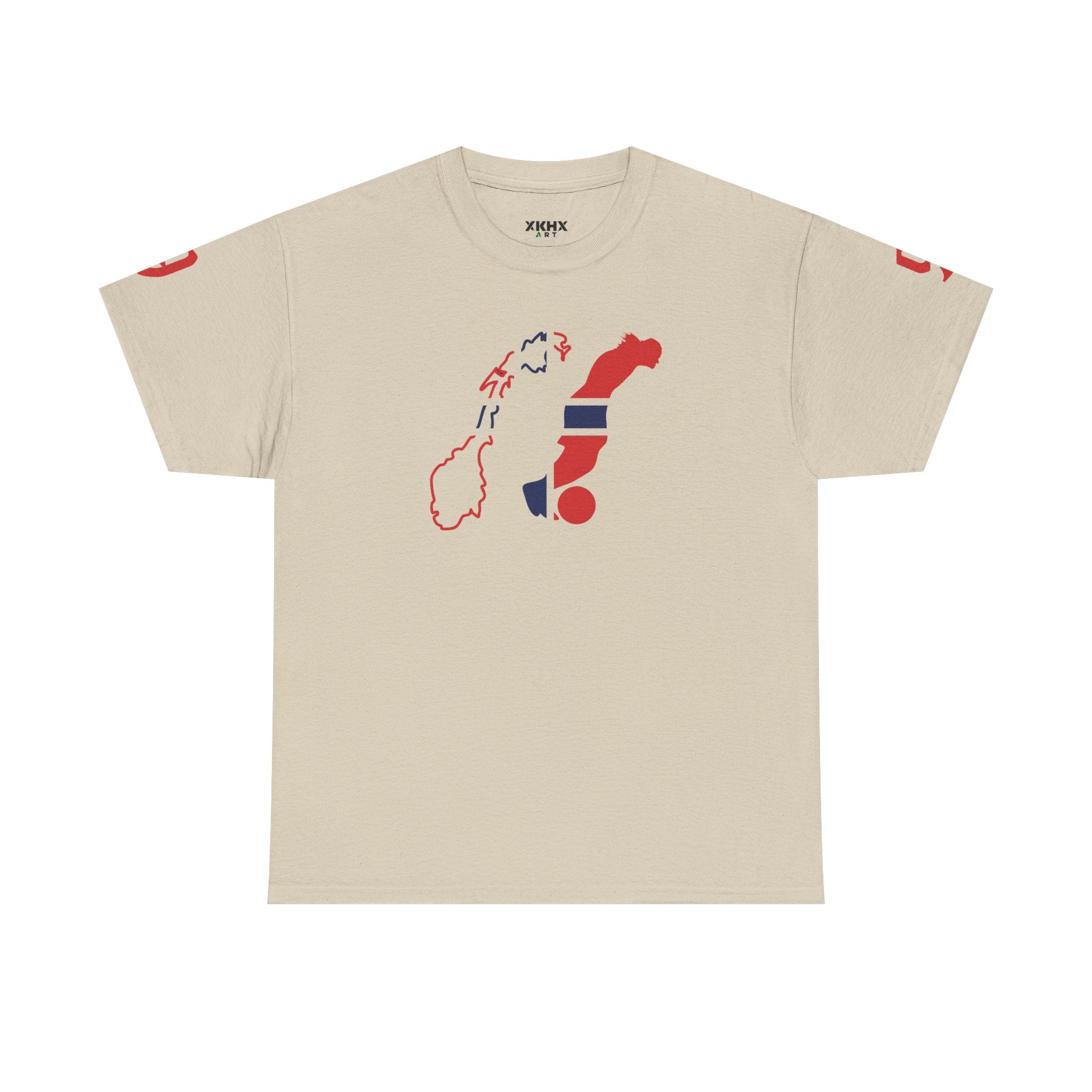 Haaland Norway Map Flag T‑Shirt — Scandinavian Pride Tee with Number 9