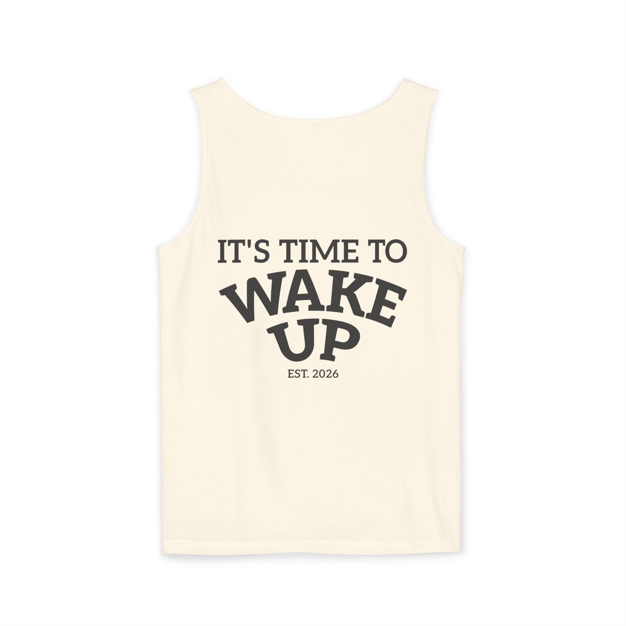 Wake Up Tank Top — Casual Graphic Tank