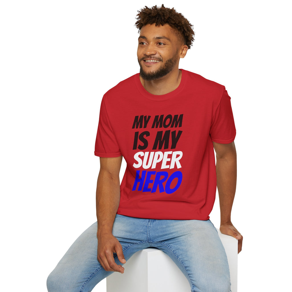 Superhero Mom T-Shirt — "My Mom Is My Superhero" Positive Message Tee