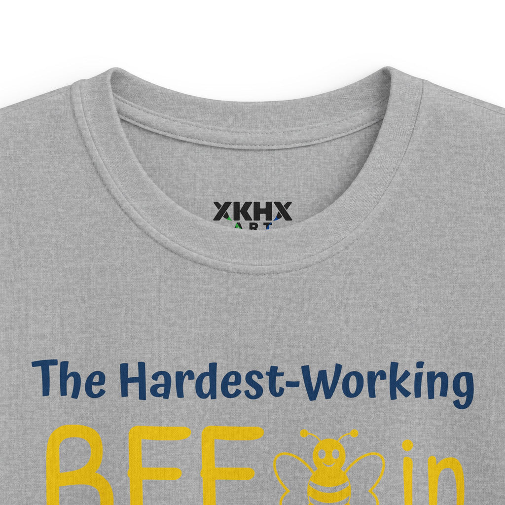 Personalized [XX] Grade Bee T-Shirt — "The Hardest-Working Bee in [XX] Grade" Kids Tee