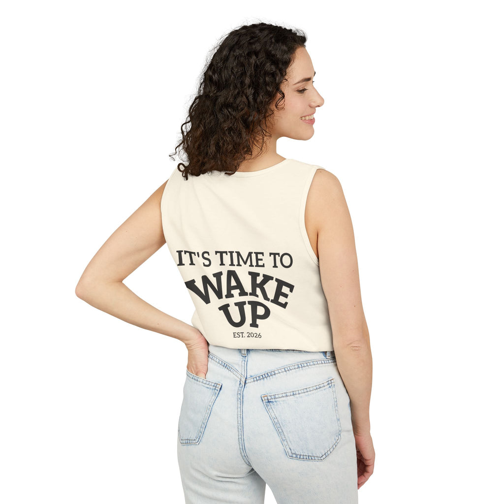 Wake Up Tank Top — Casual Graphic Tank