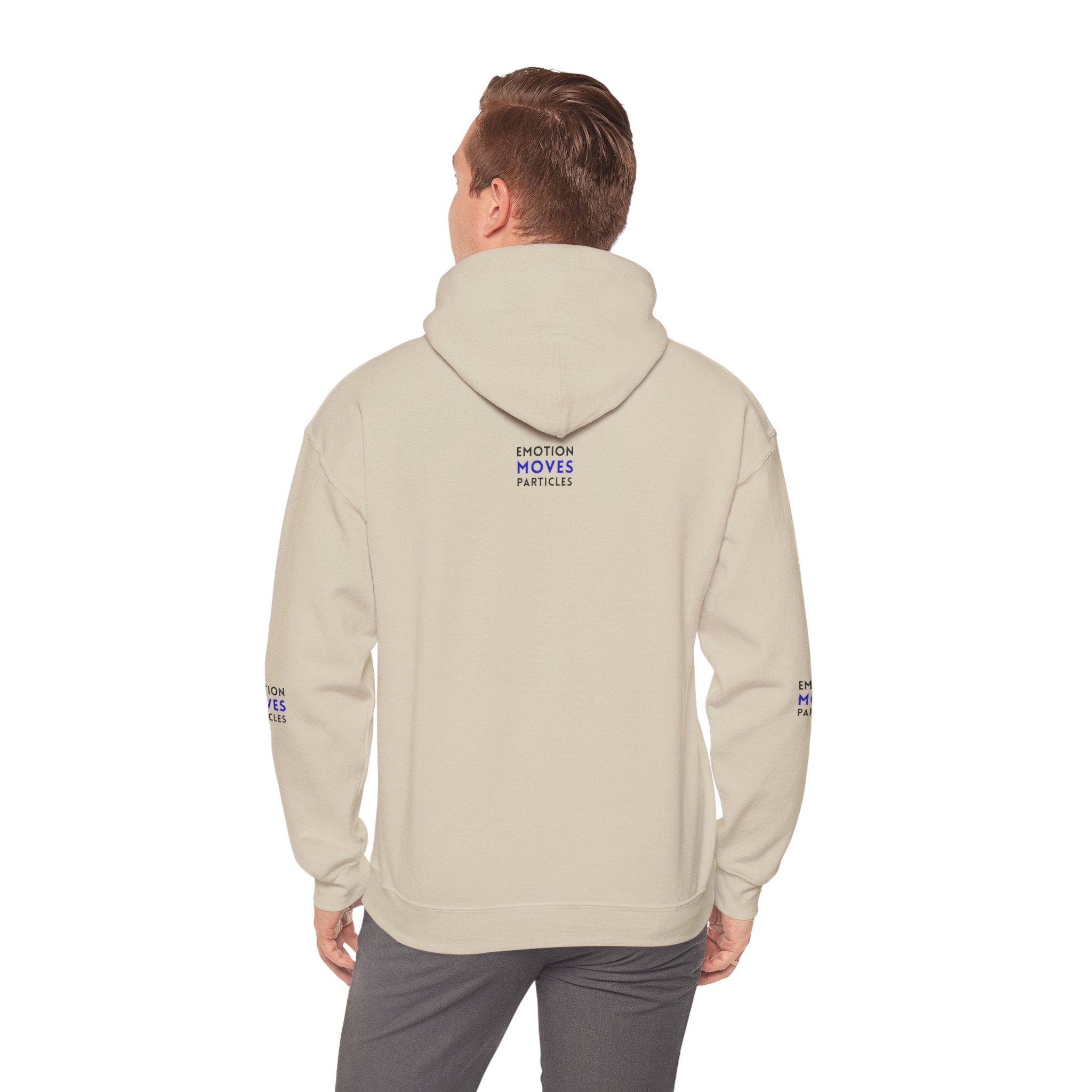 Emotion Moves Particles Hoodie — Inspirational Graphic Pullover