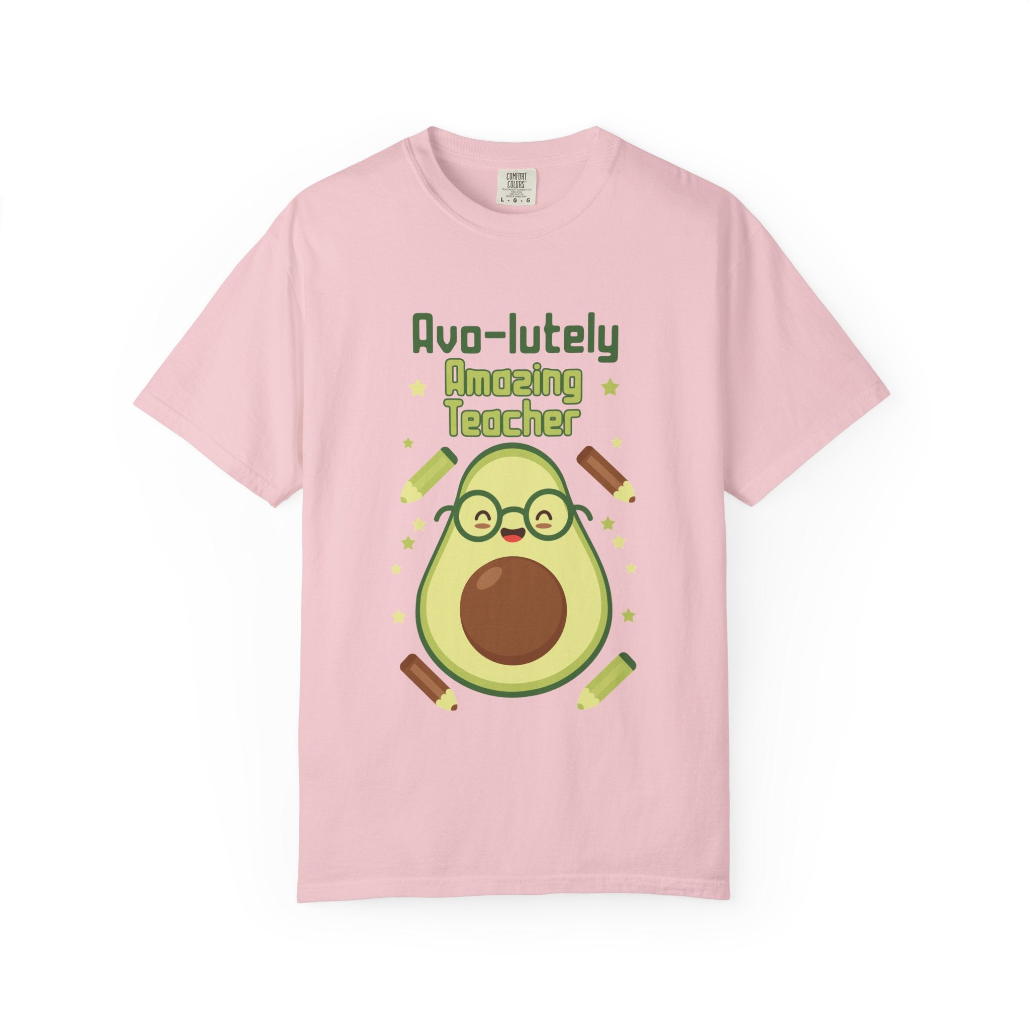 Personalizable "Avo-lutely Amazing Teacher" T-Shirt — Cute Avocado [XX] Grade Teacher Tee