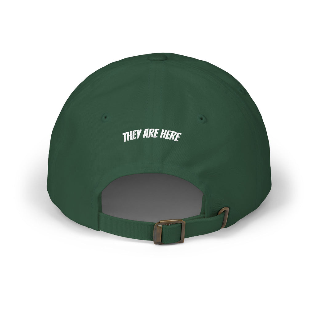 Alien "They Are Here." Dad Cap - Embroidered Baseball Hat dark