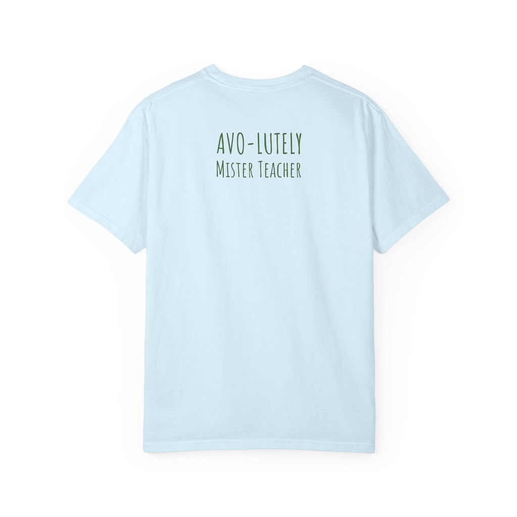 Personalizable "Avo-lutely Amazing Teacher" T-Shirt — Cute Avocado [XX] Grade Teacher Tee