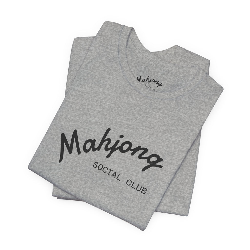 Mahjong Social Club Tee | tile-inspired, jade green pastel