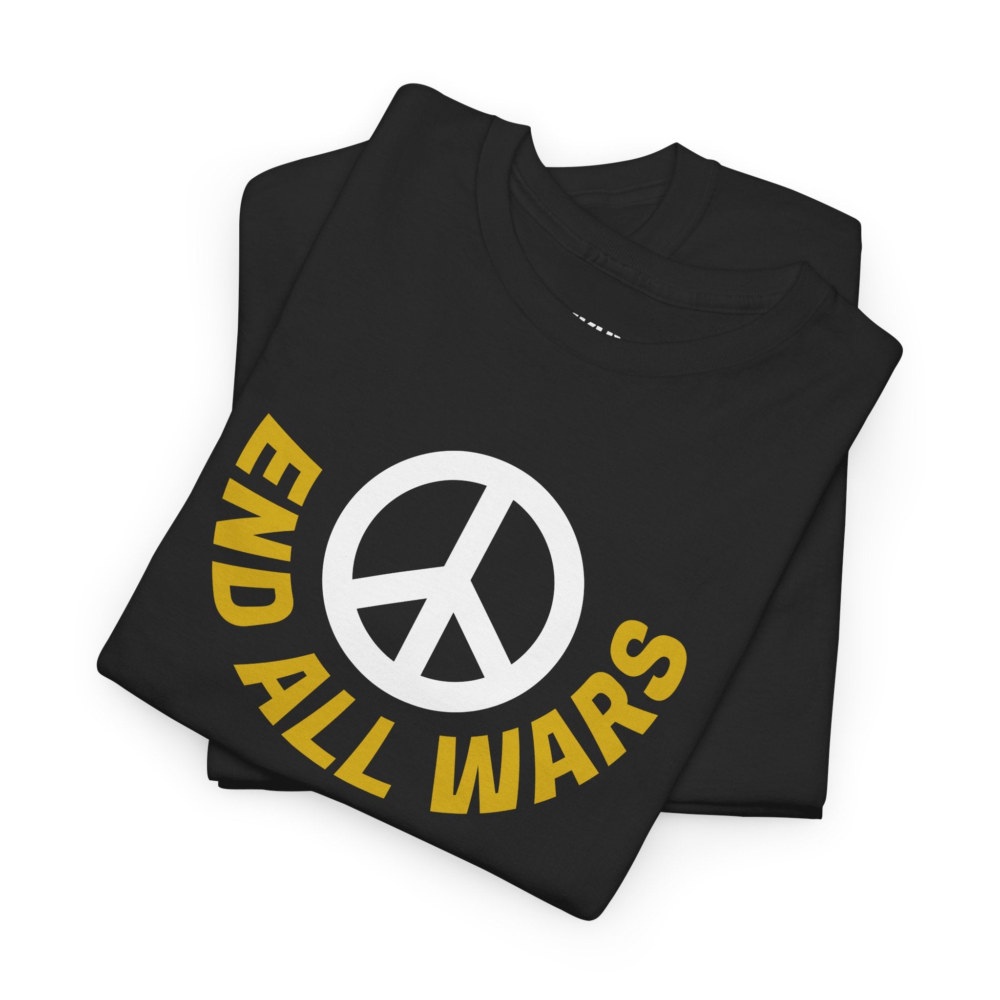 Peace Symbol T-Shirt — "End All Wars" Anti-War Graphic Tee