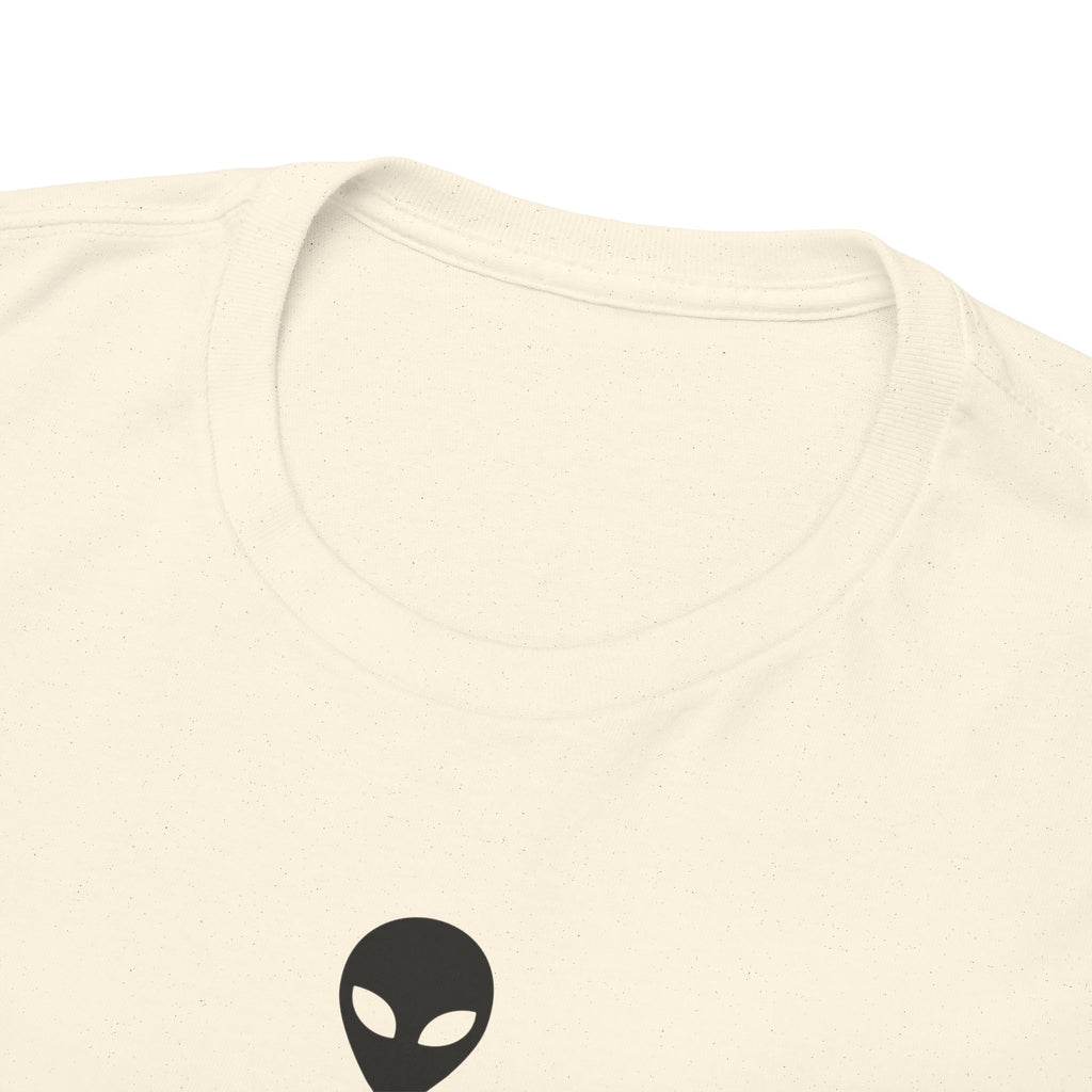 Alien Tee — Minimal "They Are Real" Vertical Graphic T-Shirt