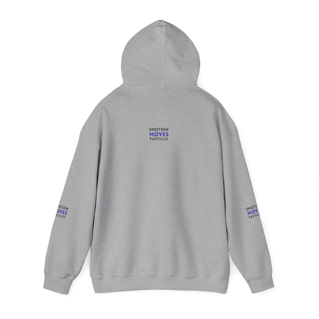Emotion Moves Particles Hoodie — Inspirational Graphic Pullover