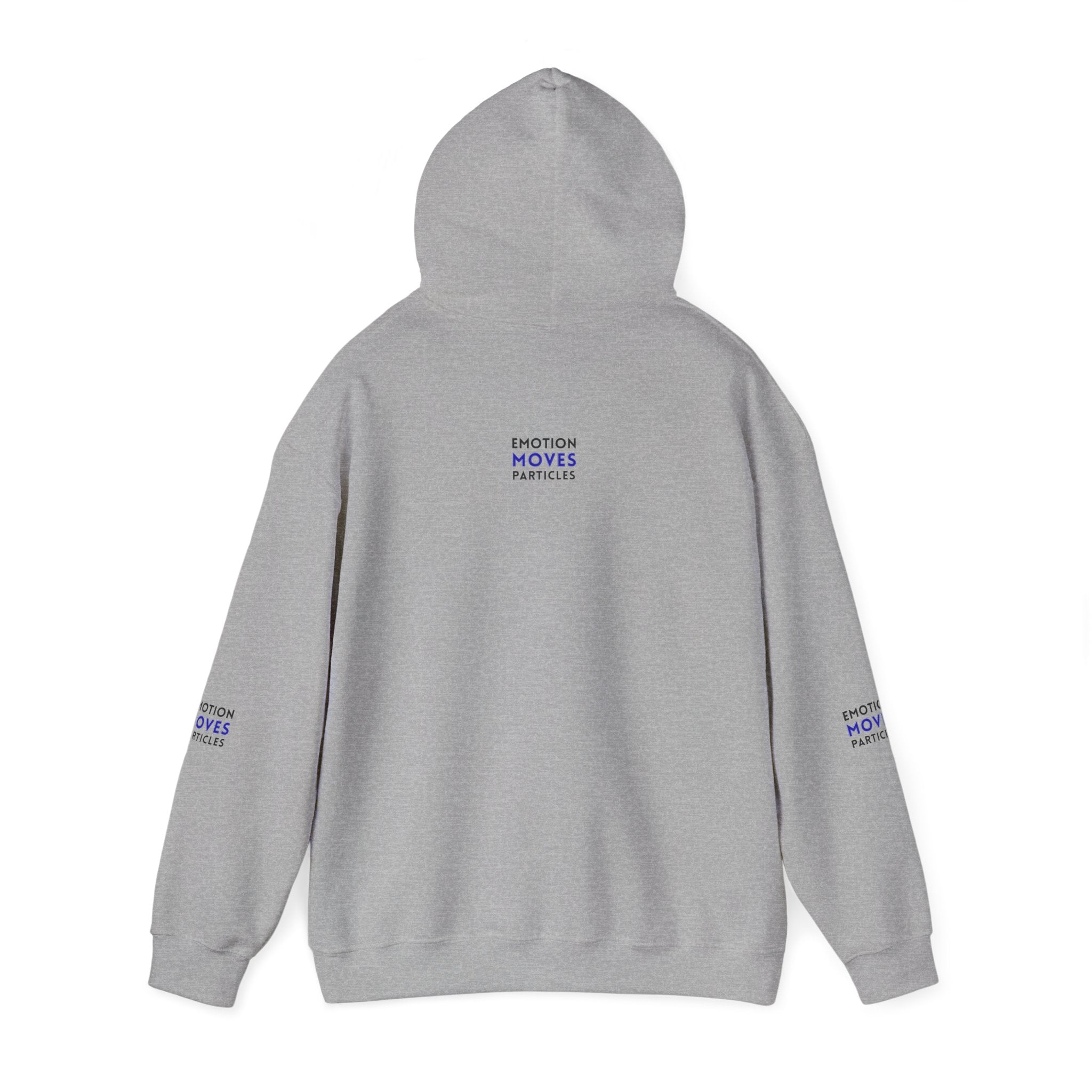 Emotion Moves Particles Hoodie — Inspirational Graphic Pullover