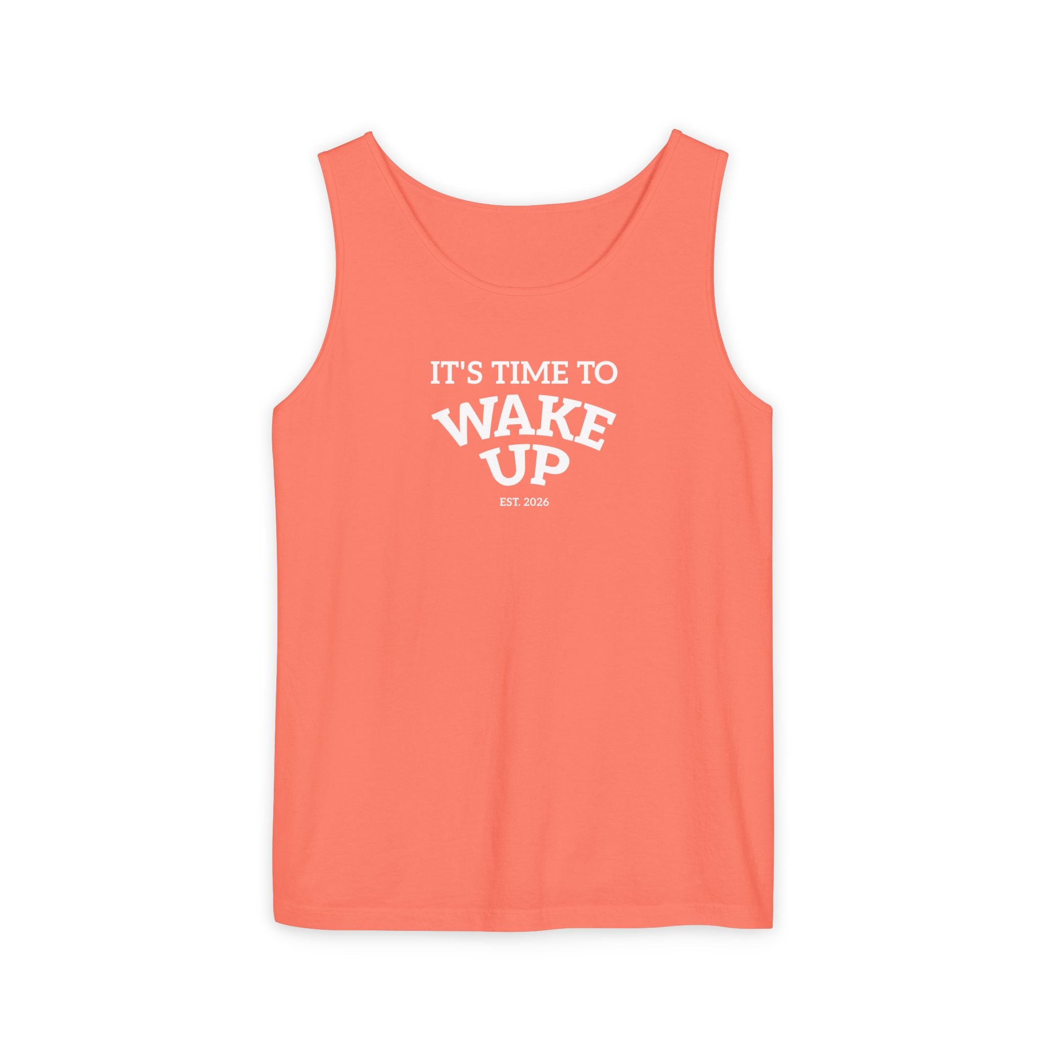 Wake Up Tank Top dark — Casual Graphic Tank