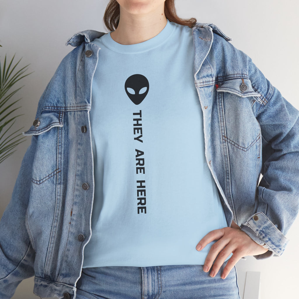 Alien Head "They Are Here" Graphic Tee