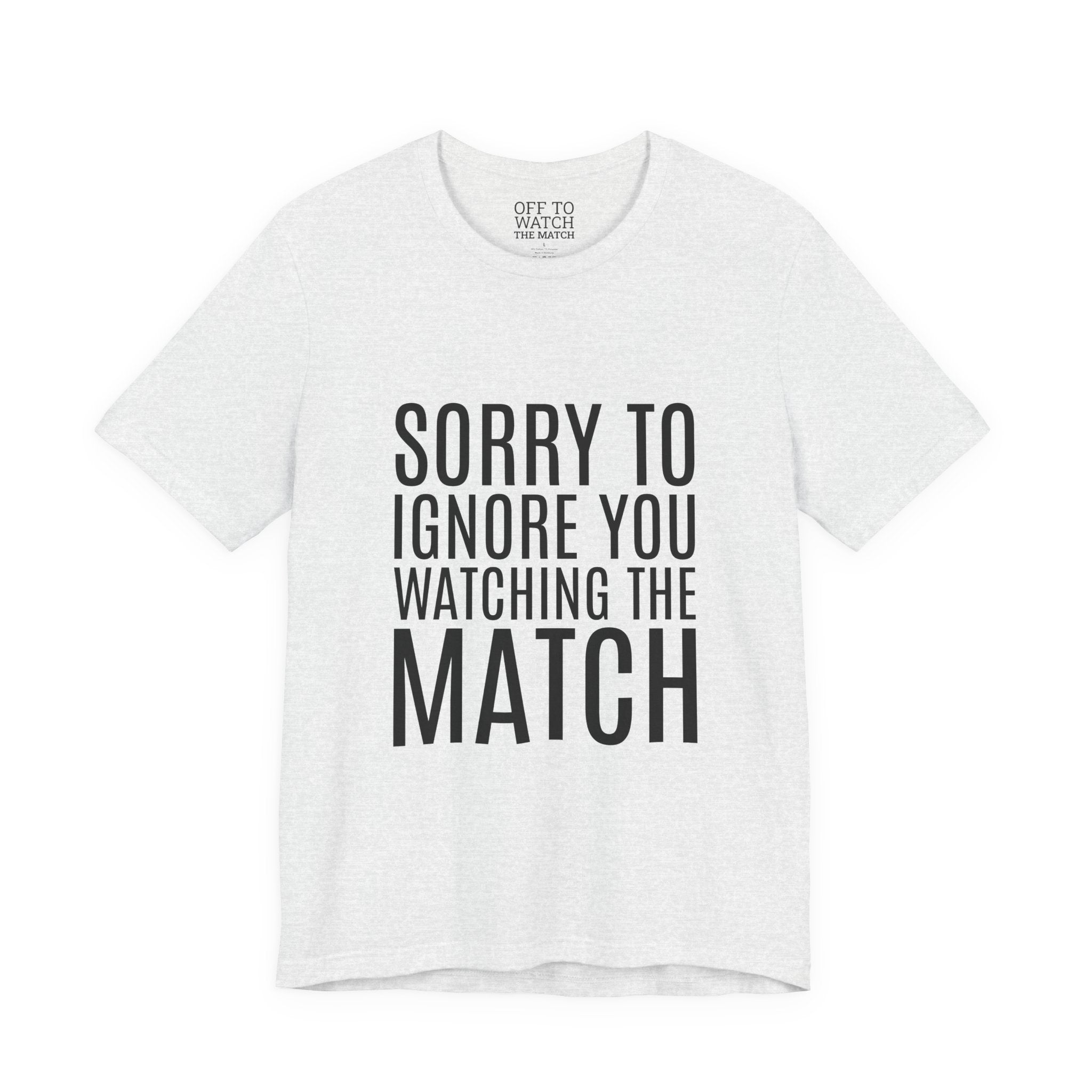 Off to Watch the Match Tee | Soccer Watch Party, Match-Day Outfit