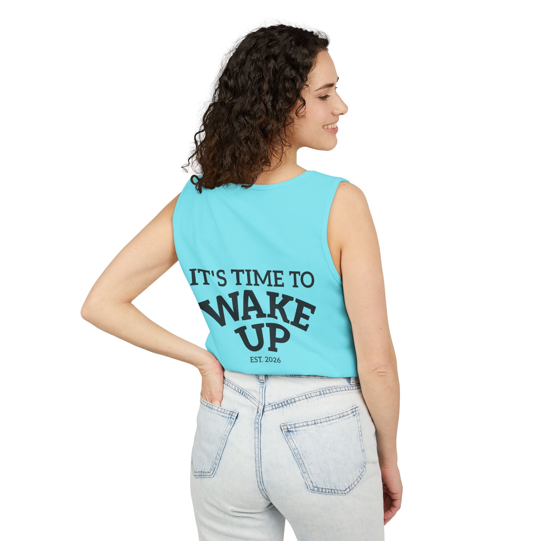 Wake Up Tank Top — Casual Graphic Tank