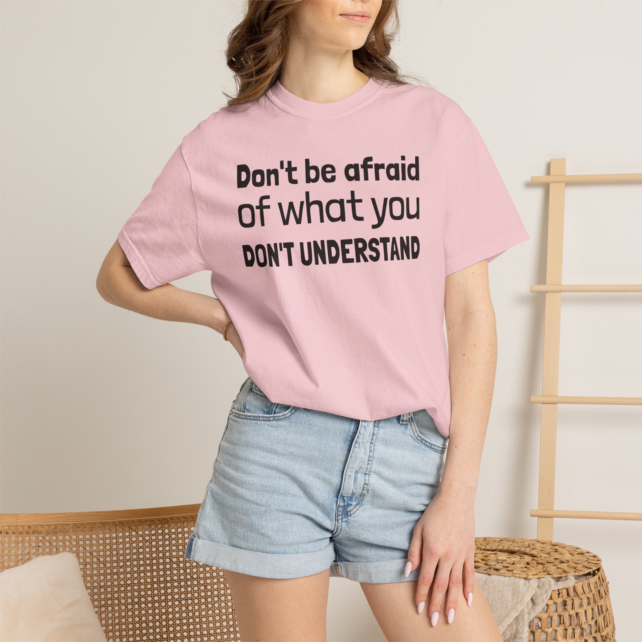 Alien T-Shirt — "Don't Be Afraid of What You Don't Understand" Alien Graphic Tee