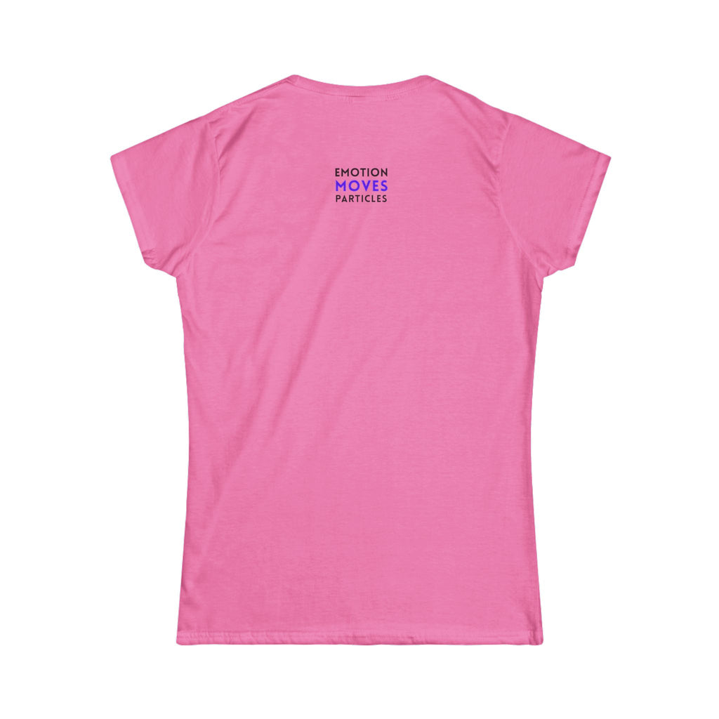 Emotion Moves Particles Tee — Women's Inspirational Graphic T‑Shirt