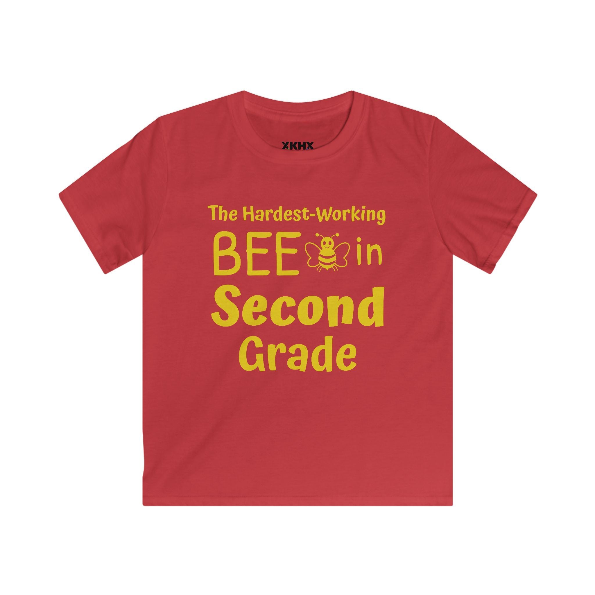 Personalized [XX] Grade Bee T-Shirt — "The Hardest-Working Bee in [XX] Grade" Kids Tee