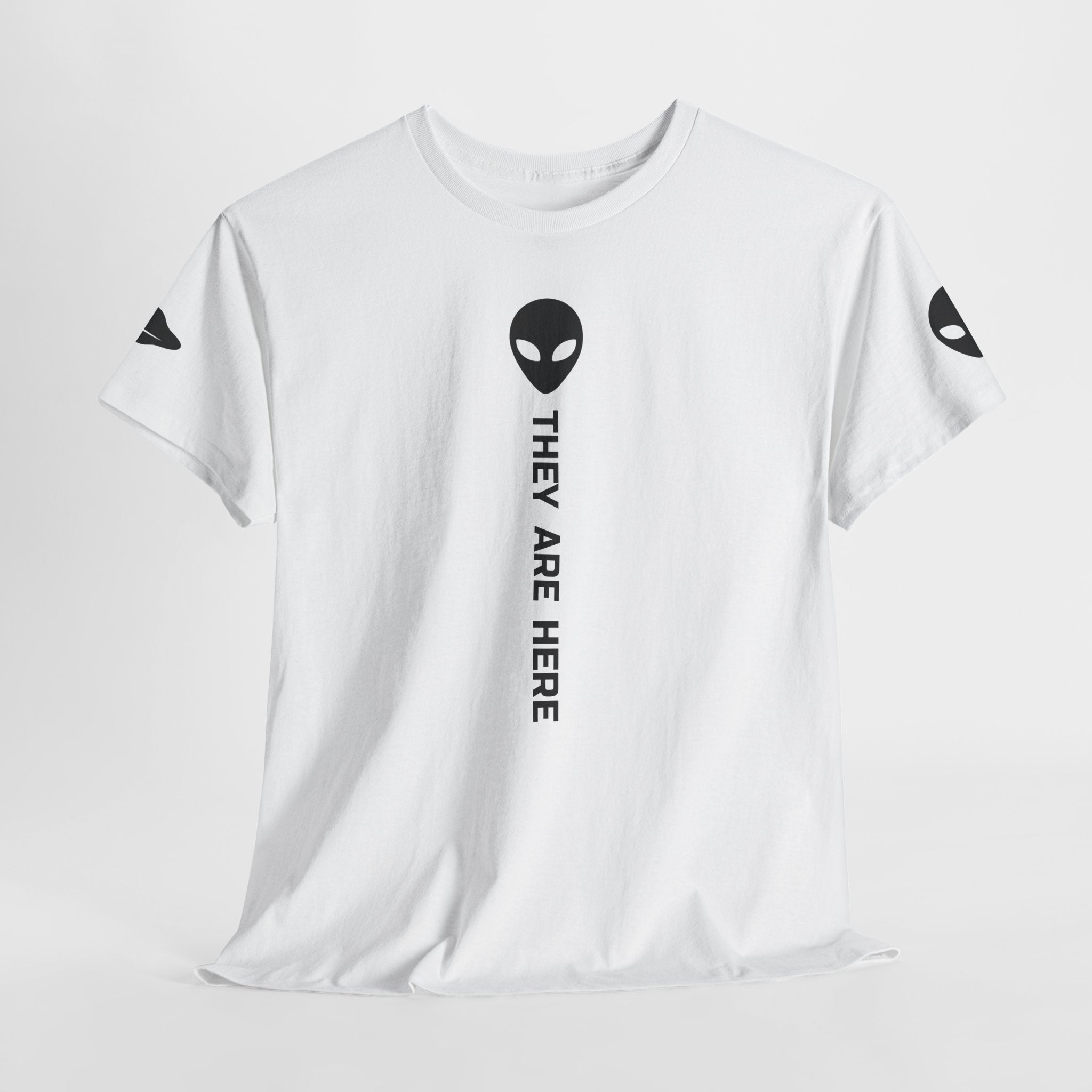 Alien Head "They Are Here" Graphic Tee