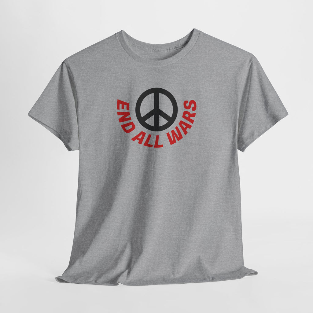 Peace Symbol T-Shirt — "End All Wars" Anti-War Graphic Tee