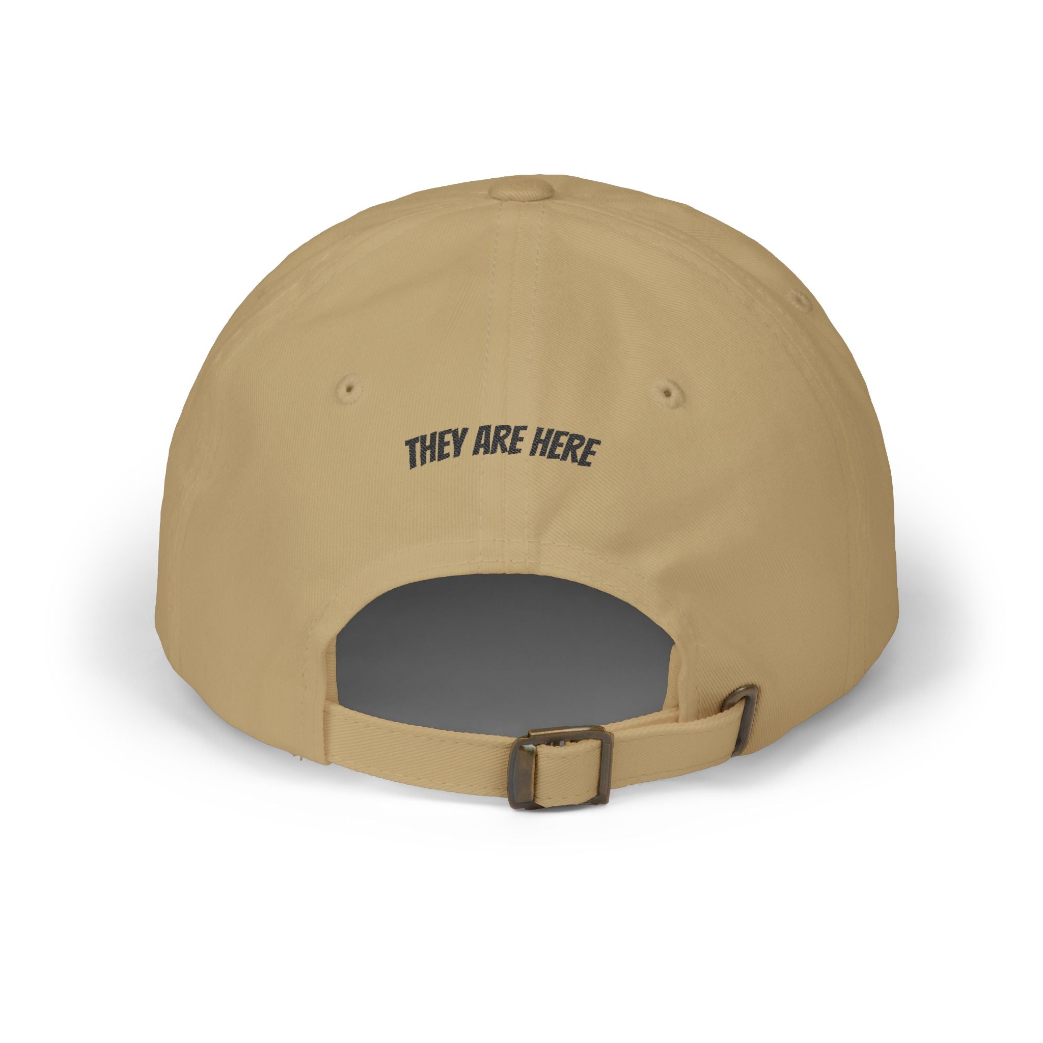Alien "They Are Here." Dad Cap - Embroidered Baseball Hat light