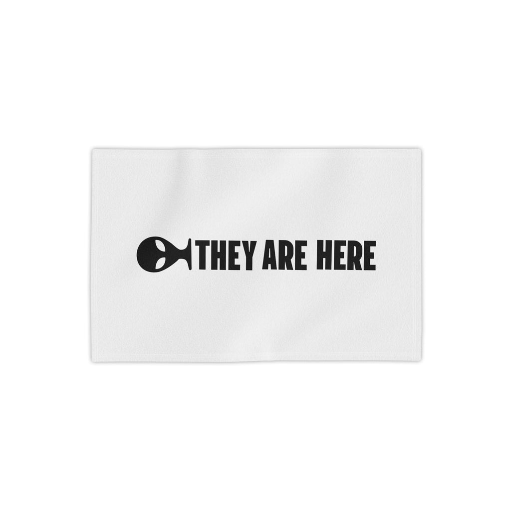 Alien Beach Towel — "They Are Here" Graphic Beach Towel