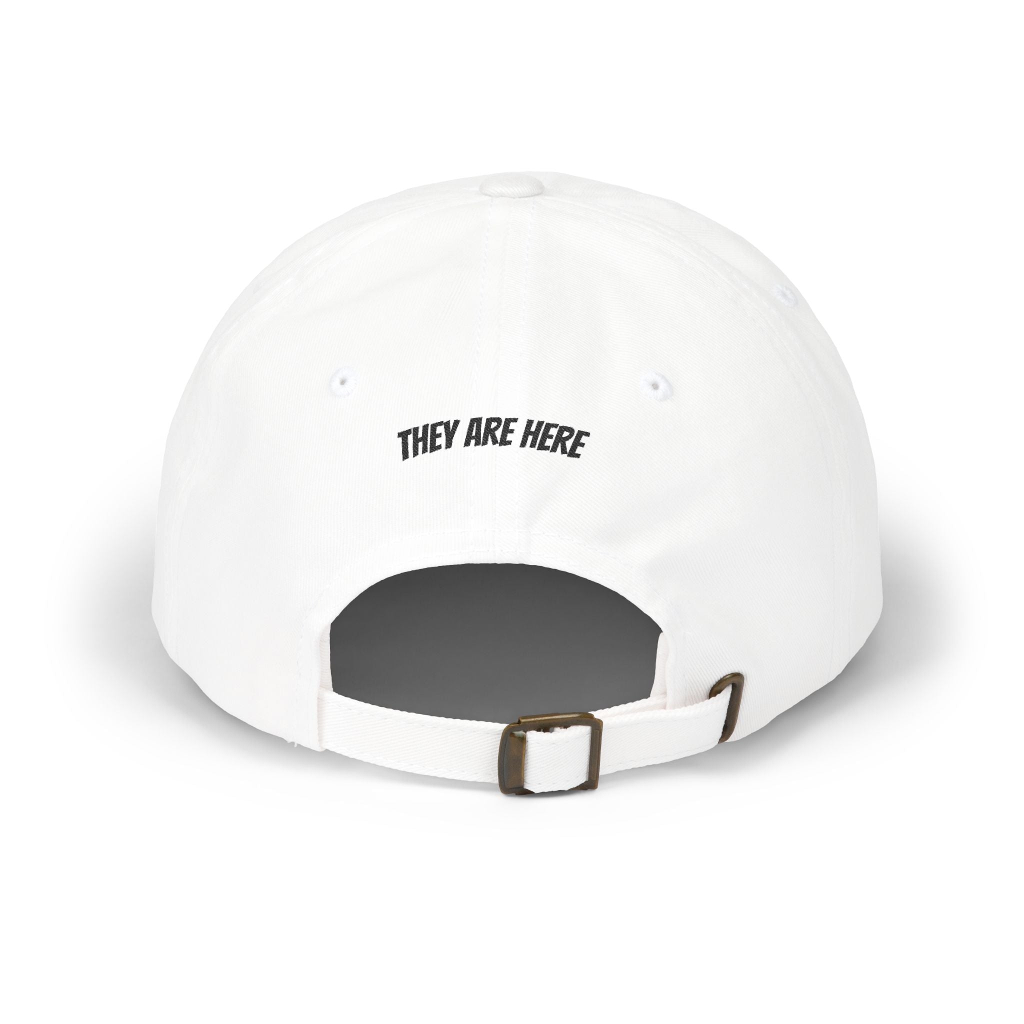 Alien "They Are Here." Dad Cap - Embroidered Baseball Hat light