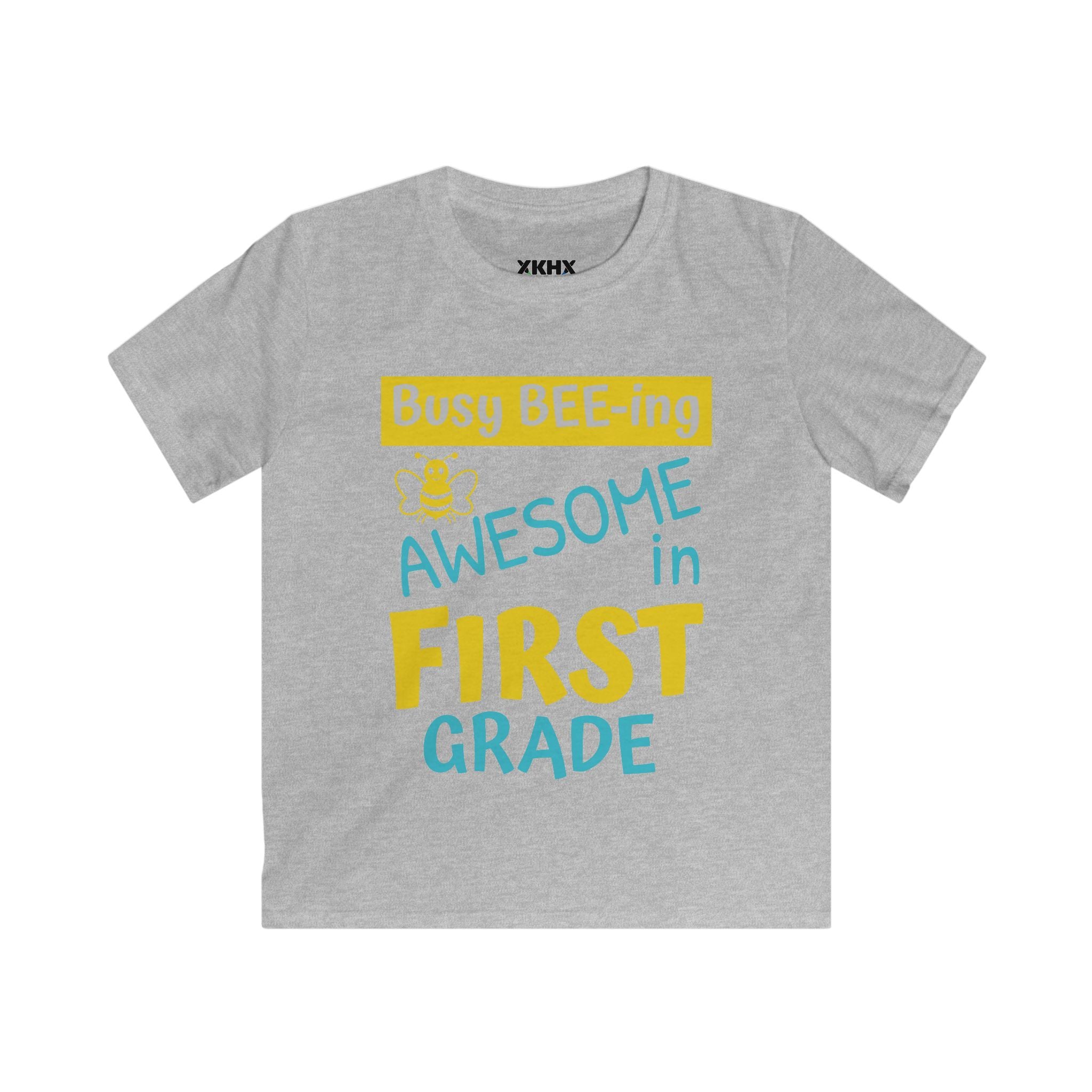 Personalizable "Busy BEE-ing Awesome in [XX] Grade" Kids Tee