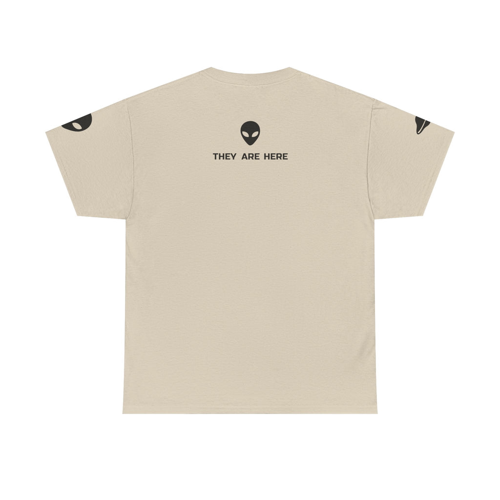 Alien Head "They Are Here" Graphic Tee