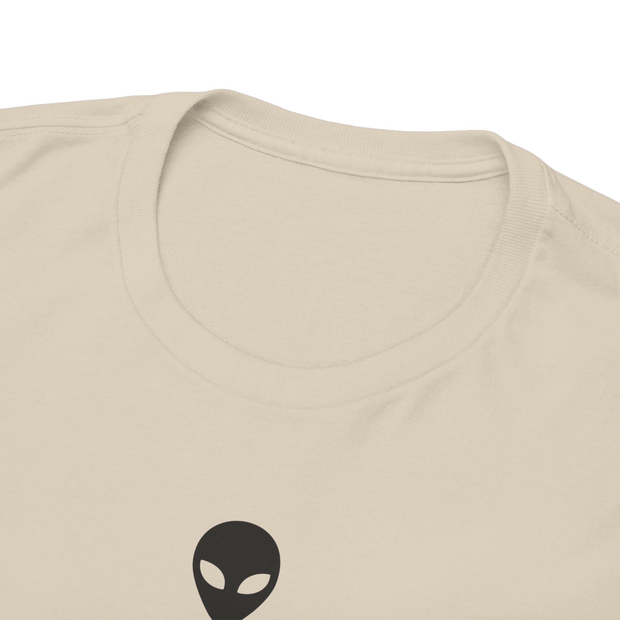 Alien Tee — Minimal "They Are Real" Vertical Graphic T-Shirt