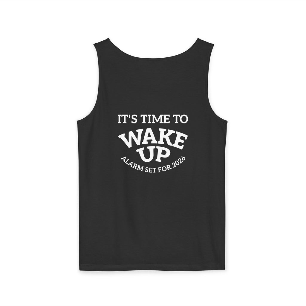 Wake Up Tank Top dark — Casual Graphic Tank