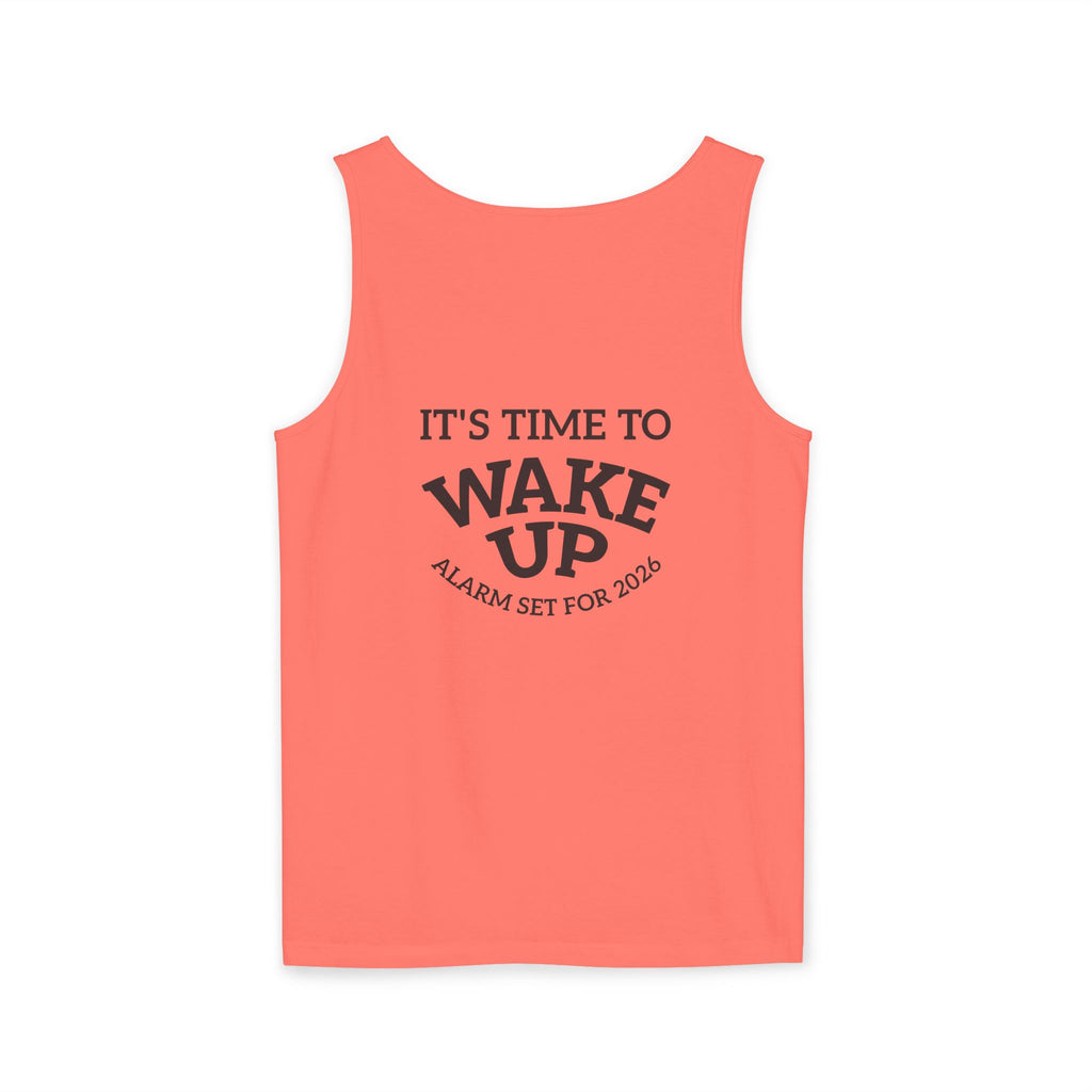 Wake Up Tank Top dark — Casual Graphic Tank