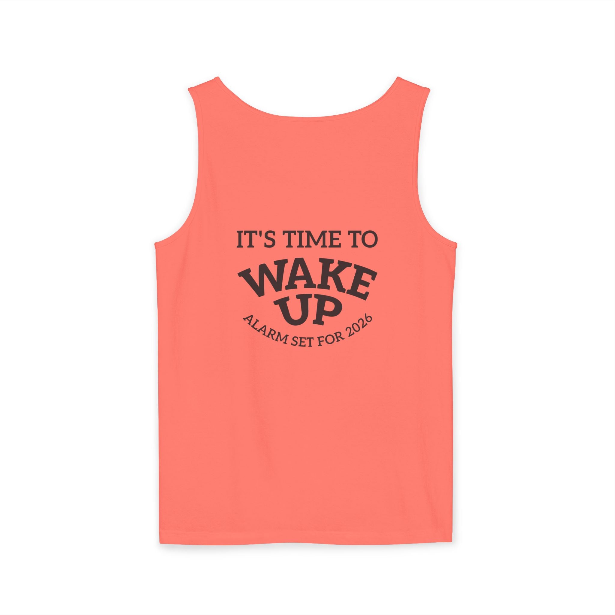 Wake Up Tank Top dark — Casual Graphic Tank