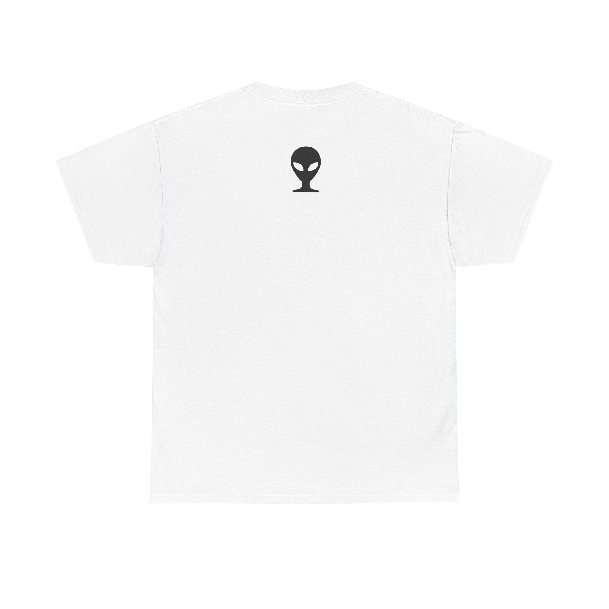 Alien Tee — Minimal "They Are Real" Vertical Graphic T-Shirt