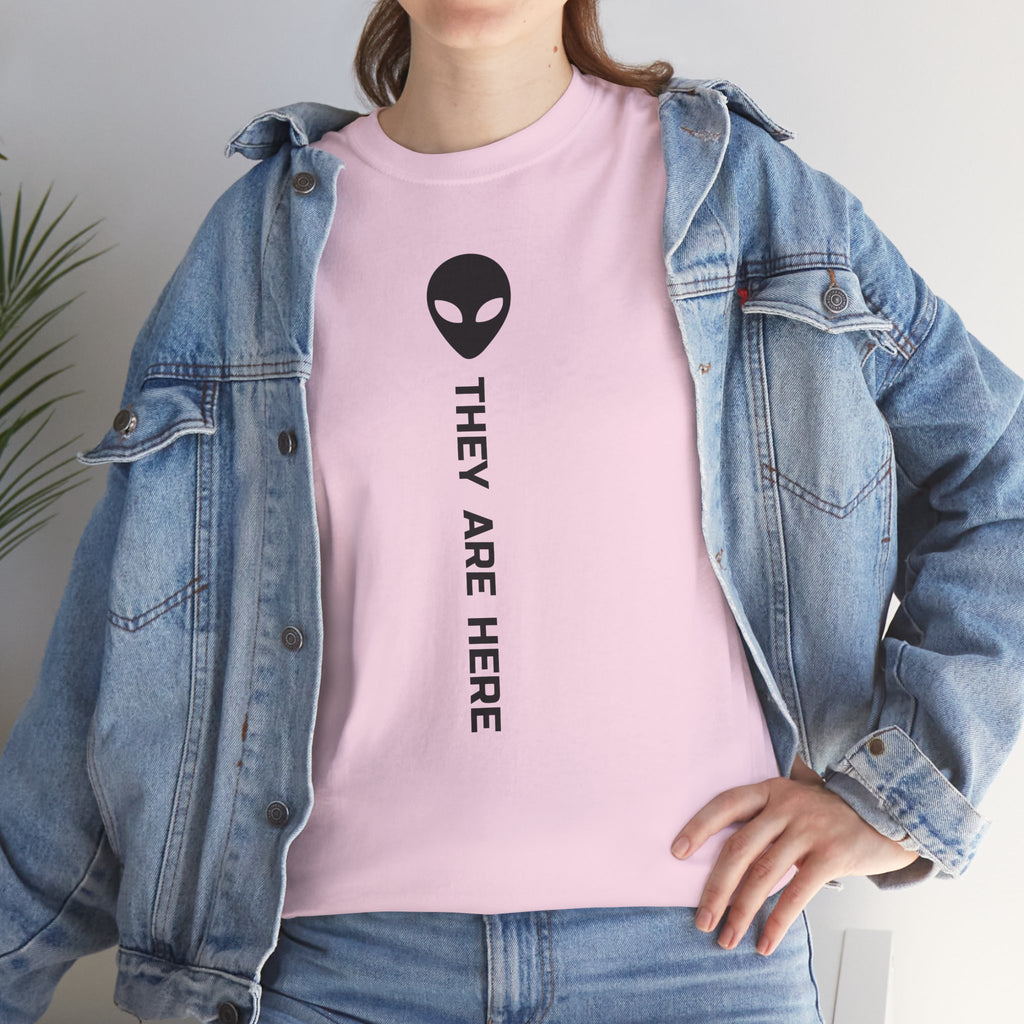 Alien Head "They Are Here" Graphic Tee