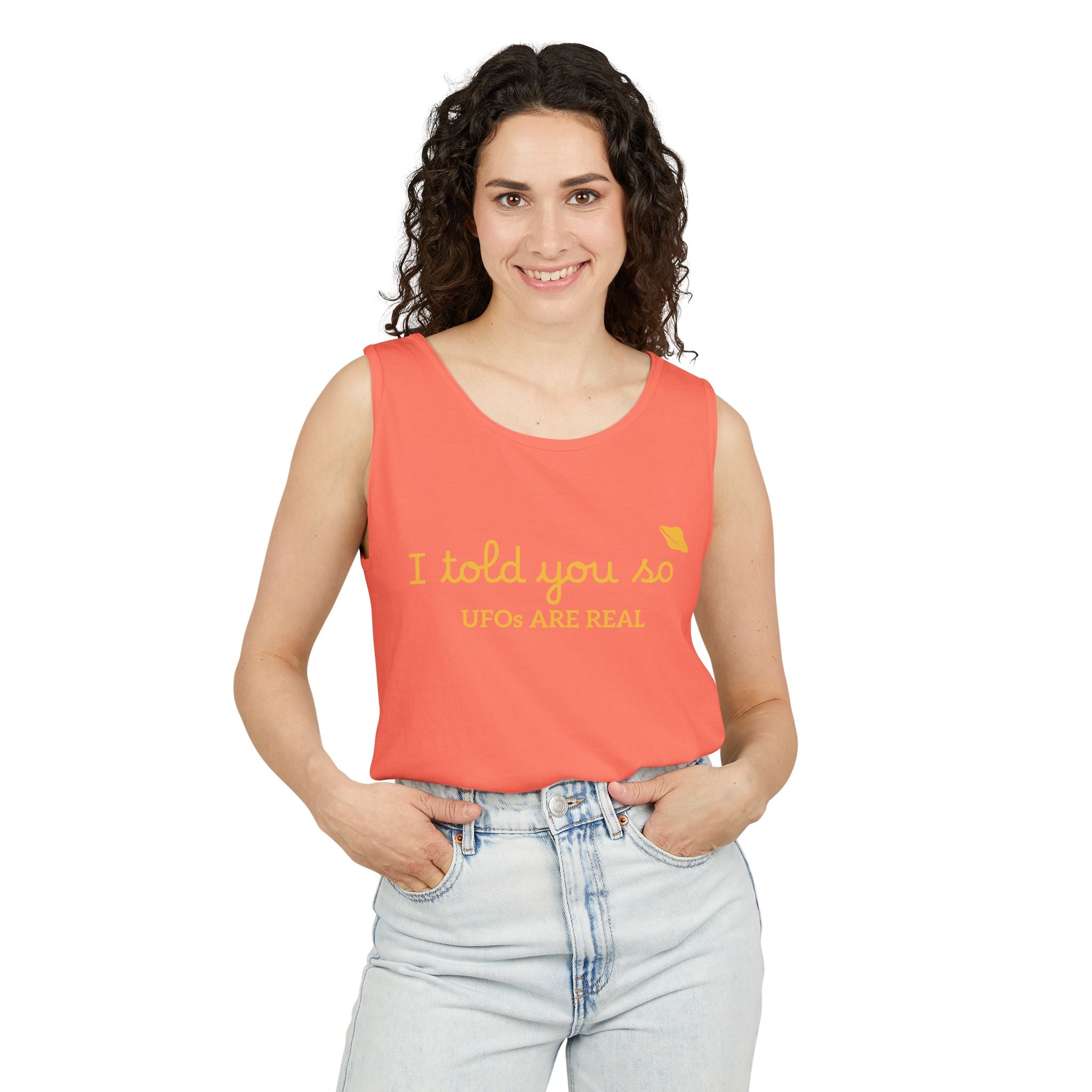 I Told You So Tank Top — "UFOs Are Real" Graphic Tank