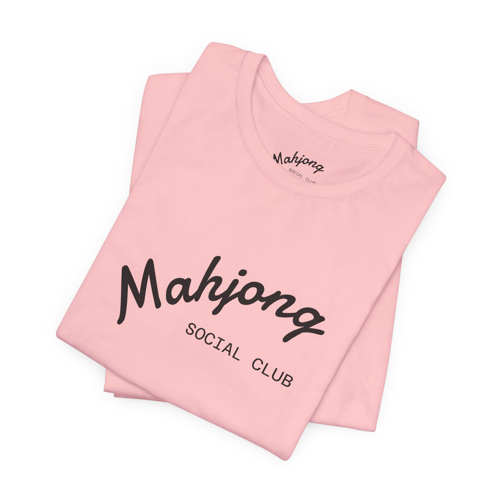 Mahjong Social Club Tee | tile-inspired, jade green pastel