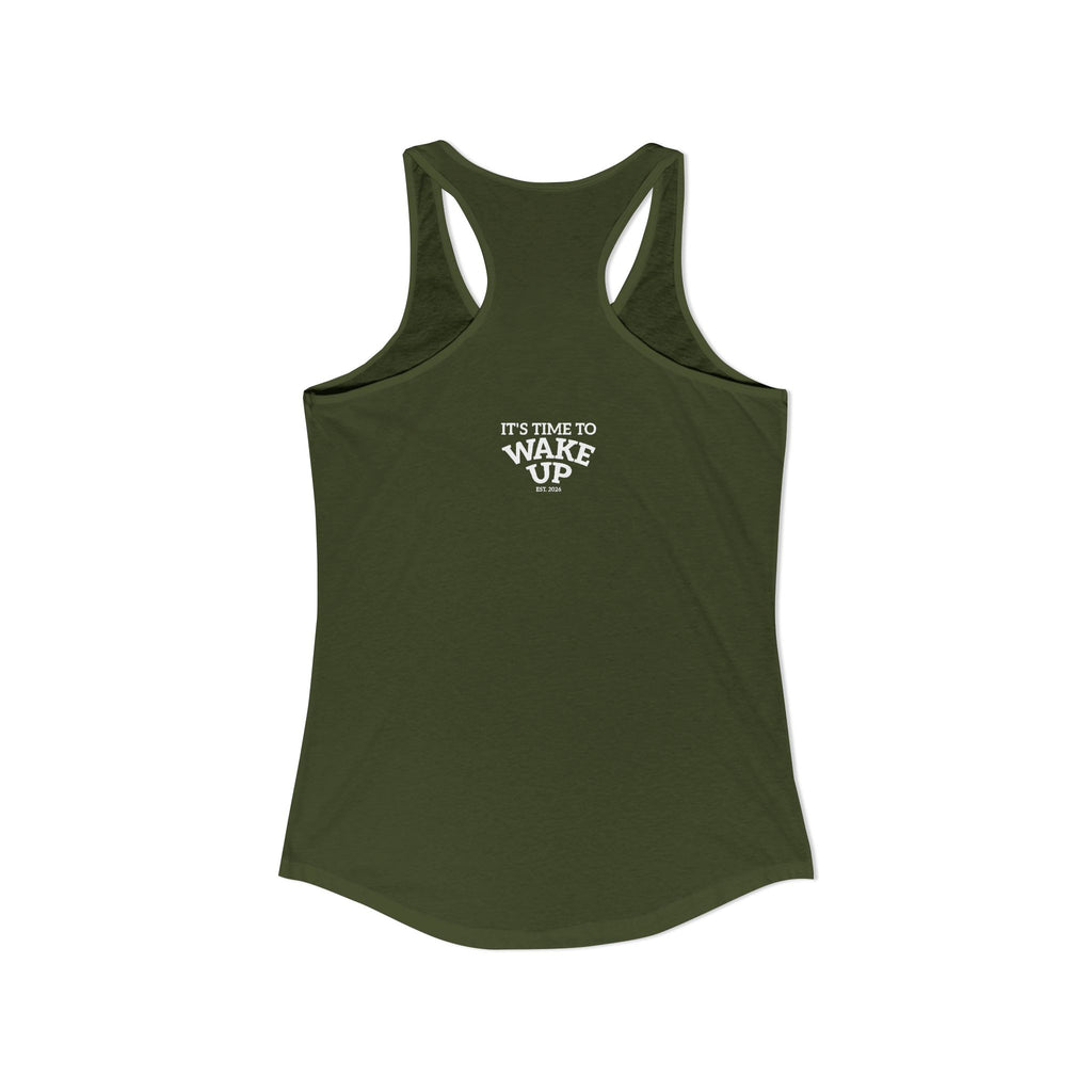 Wake Up dark | Women's Ideal Racerback Tank