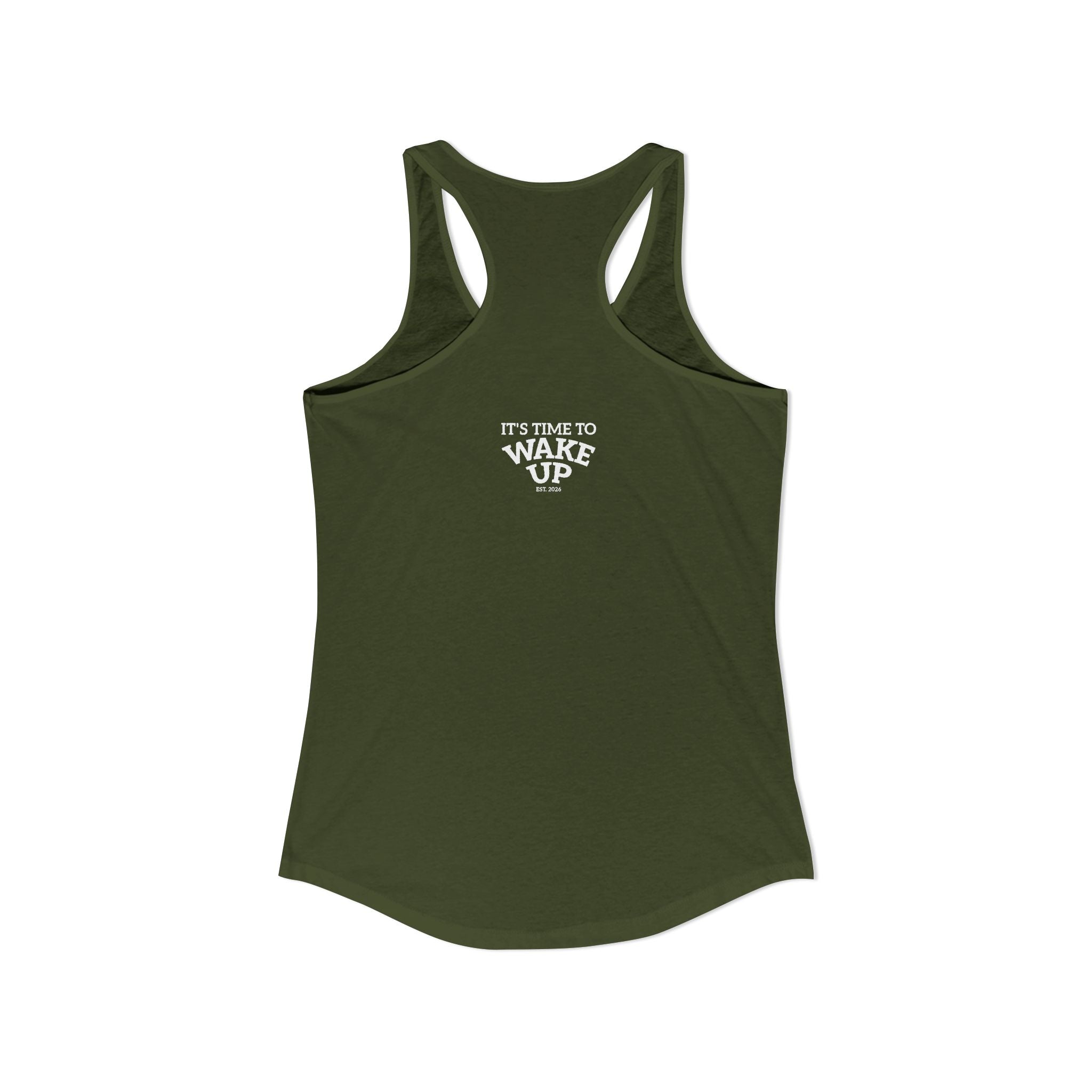 Wake Up dark | Women's Ideal Racerback Tank