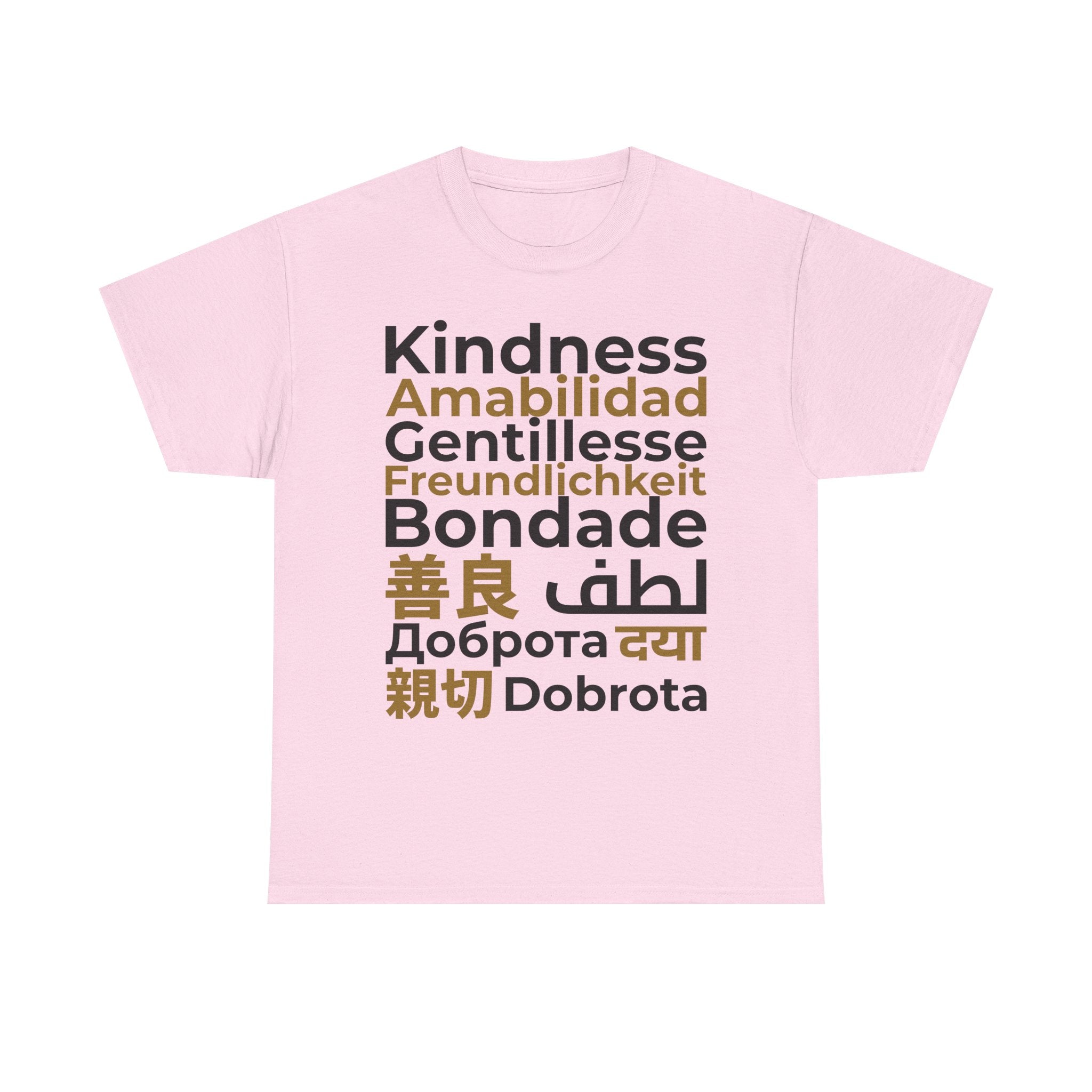 Kindness Multilingual Tee — "Kindness" in World Languages Tee
