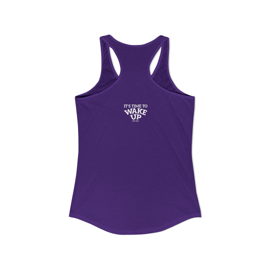 Wake Up dark | Women's Ideal Racerback Tank