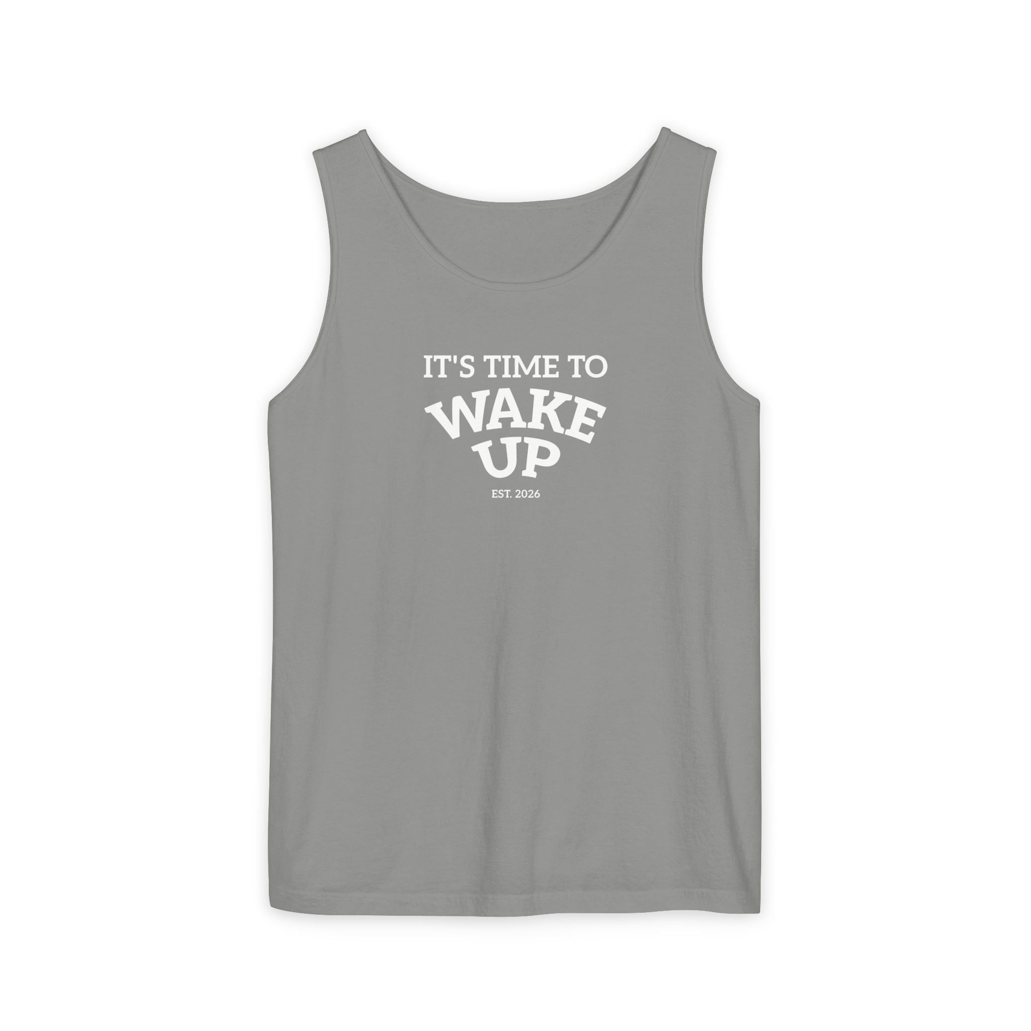 Wake Up Tank Top dark — Casual Graphic Tank